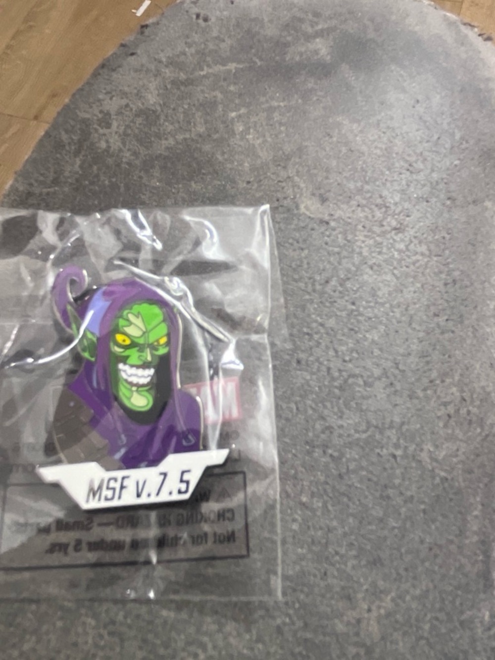 Marvel Purple and Green Villain Enamel Pin
